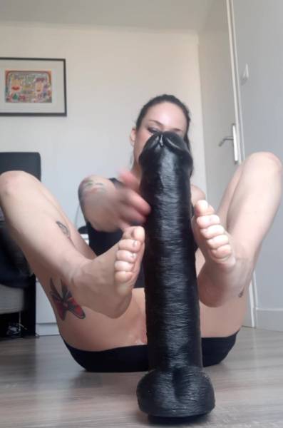 Adeline Lafouine big black dildo anal fuck on myfanstube.com