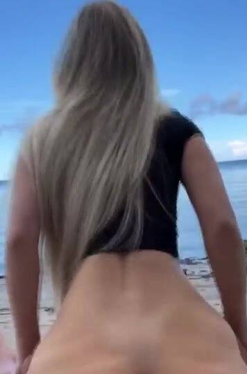 ScarlettKissesXO Sex On Beach Porn Video Leaked on myfanstube.com