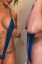 Christina Khalil Nude Girl On Girl Slingkini Shower Video Premium on myfanstube.com