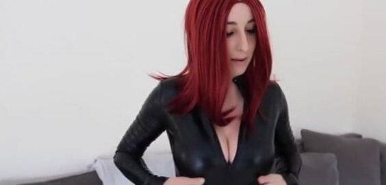 Christina Khalil Black Widow Cosplay Nude Video on myfanstube.com